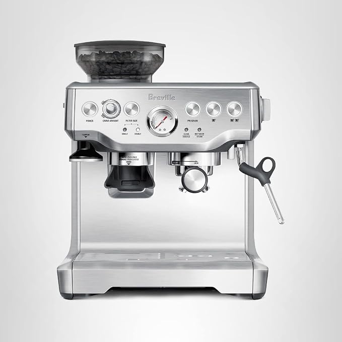 Breville Barista Express stainless steel espresso machine