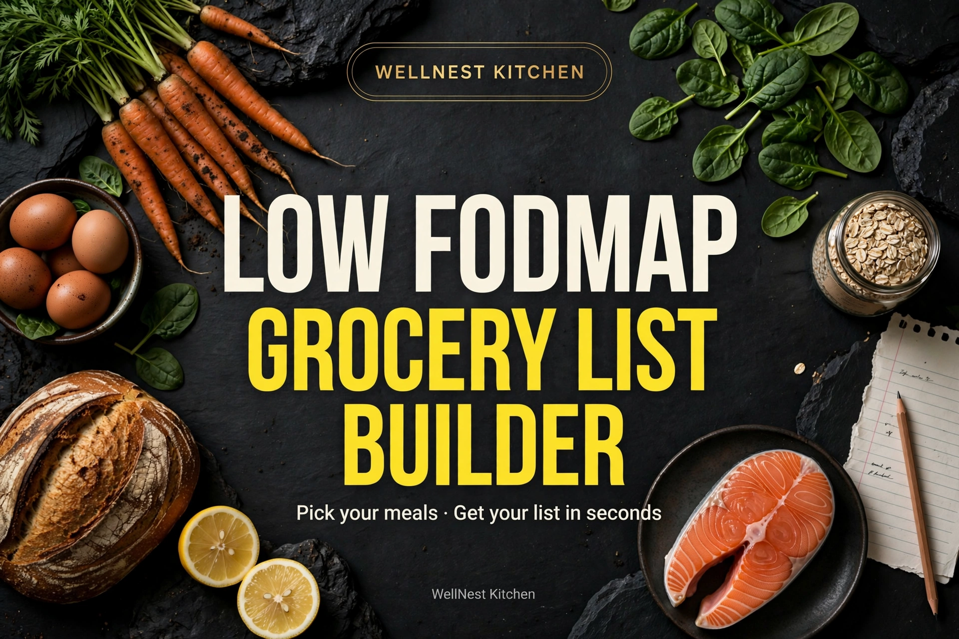 Low FODMAP Grocery List Builder